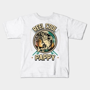 Reel Cool Pappy Fishing Gift Kids T-Shirt